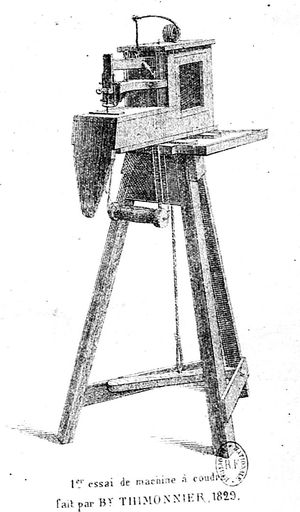 première machine à coudre